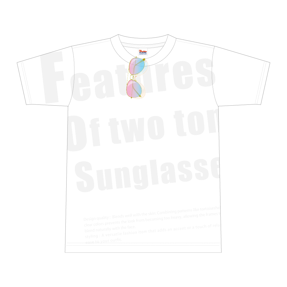 サングラス2coloe(blue・pink)TシャツM