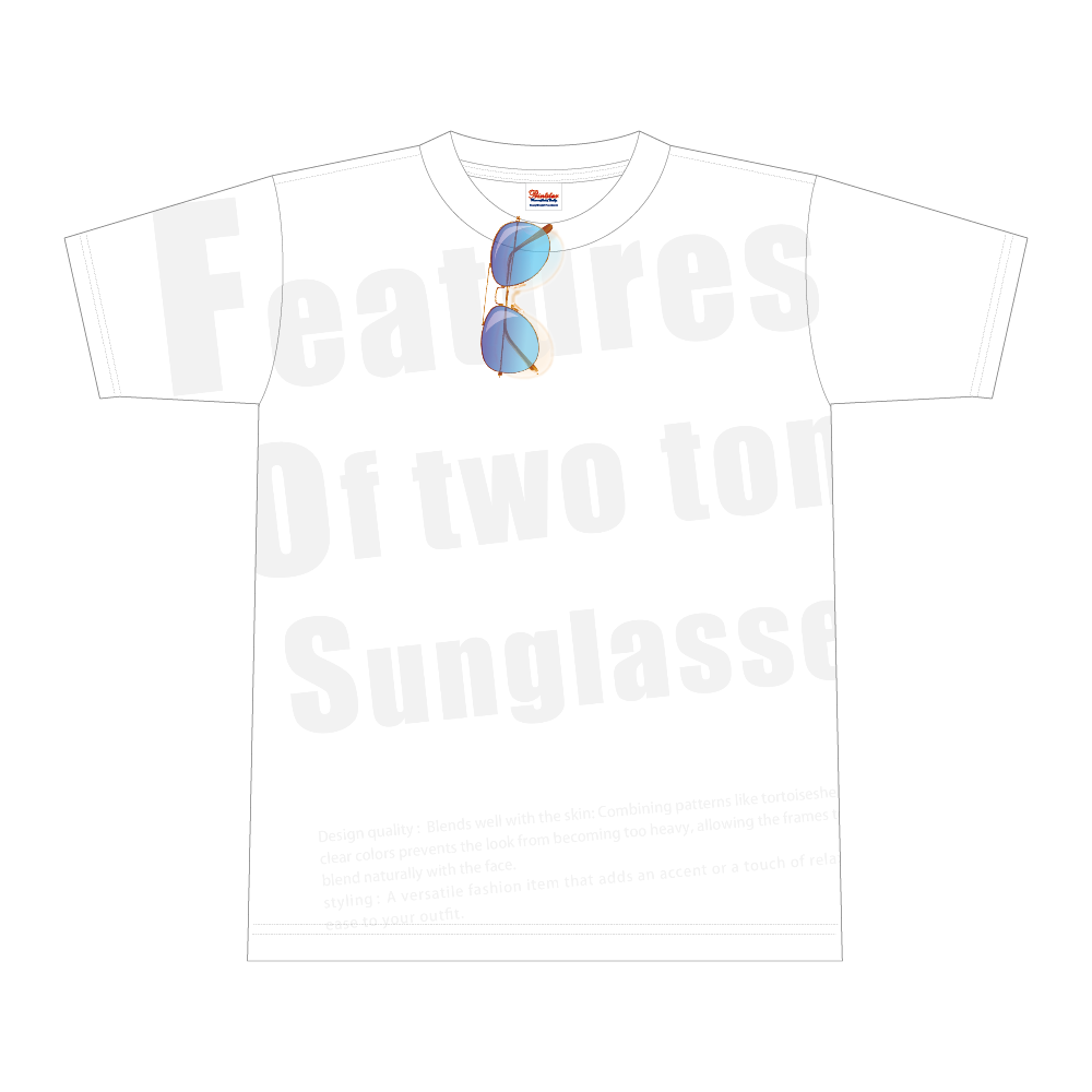 サングラス2coloe(indigo・blue)TシャツM