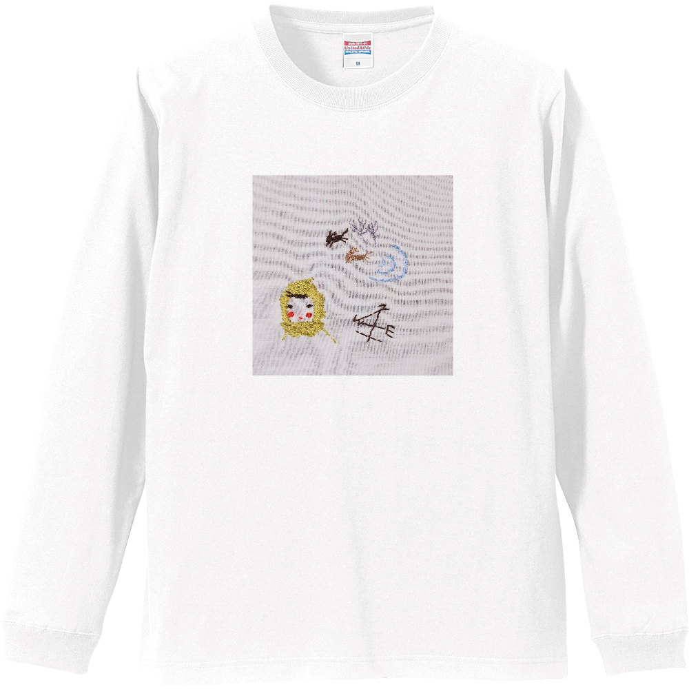 リブ付きロングスリーブTシャツ　なぜかなつかしい町