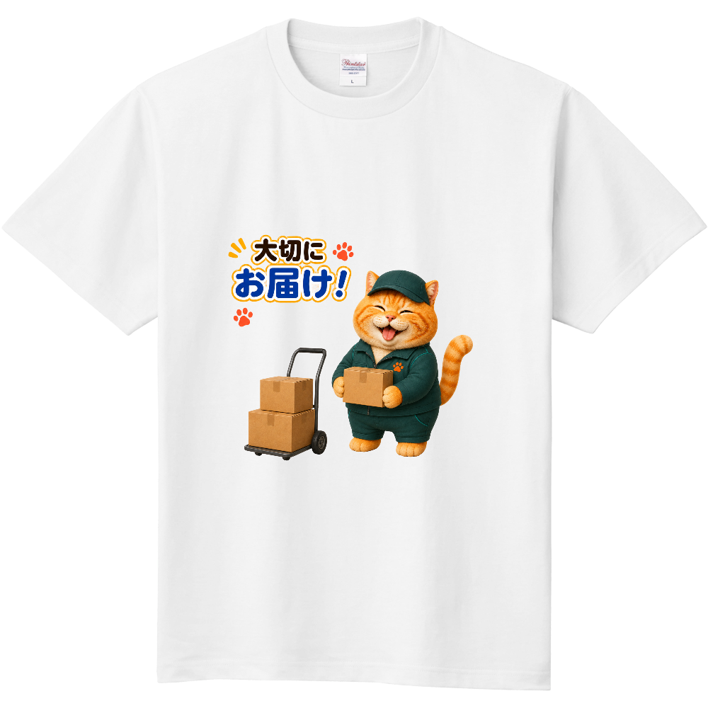 宅配作業員のぐうたらねこ|大切にお届け!