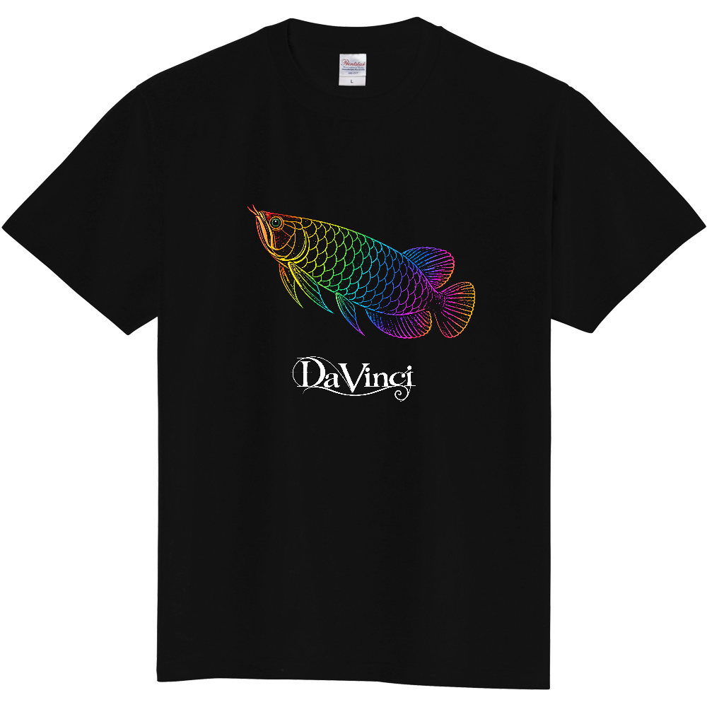 Tシャツ/アロワナ/ブラック/マルチ