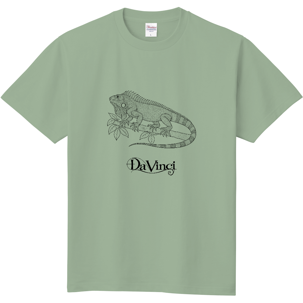Tシャツ/グリーンイグアナ/ライトセージ