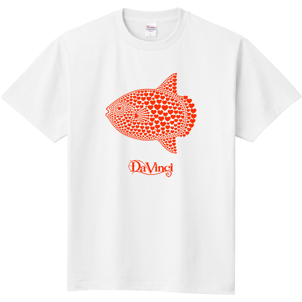 Tシャツ/マンボウ/ホワイト/ハートマーク