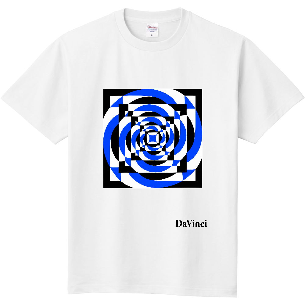 Tシャツ/SQUARE VORTEX/ホワイト