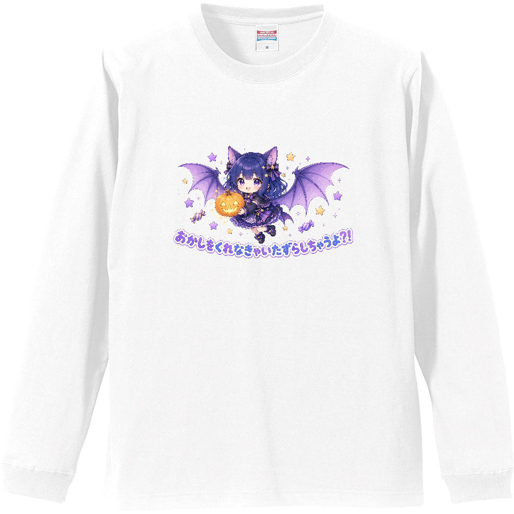 ハロウィン こうもり羽ちゃん ロンTシャツ