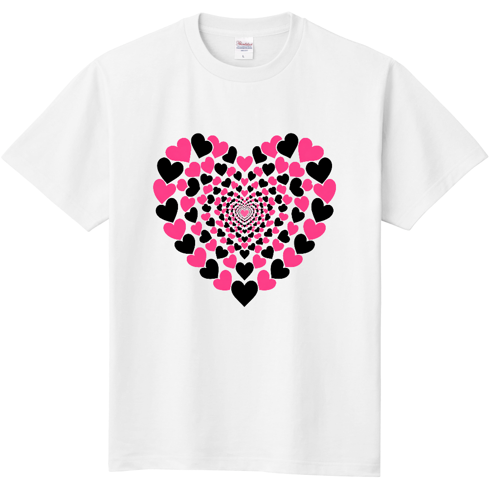 Tシャツ/PINK HEART INFINITYT/ホワイト