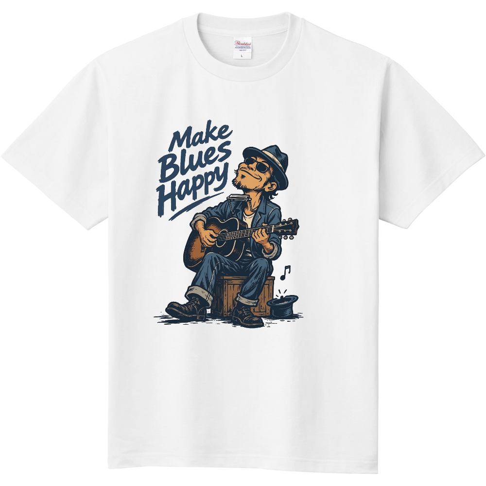 オリジナルTシャツ MAKE BLUES HAPPY