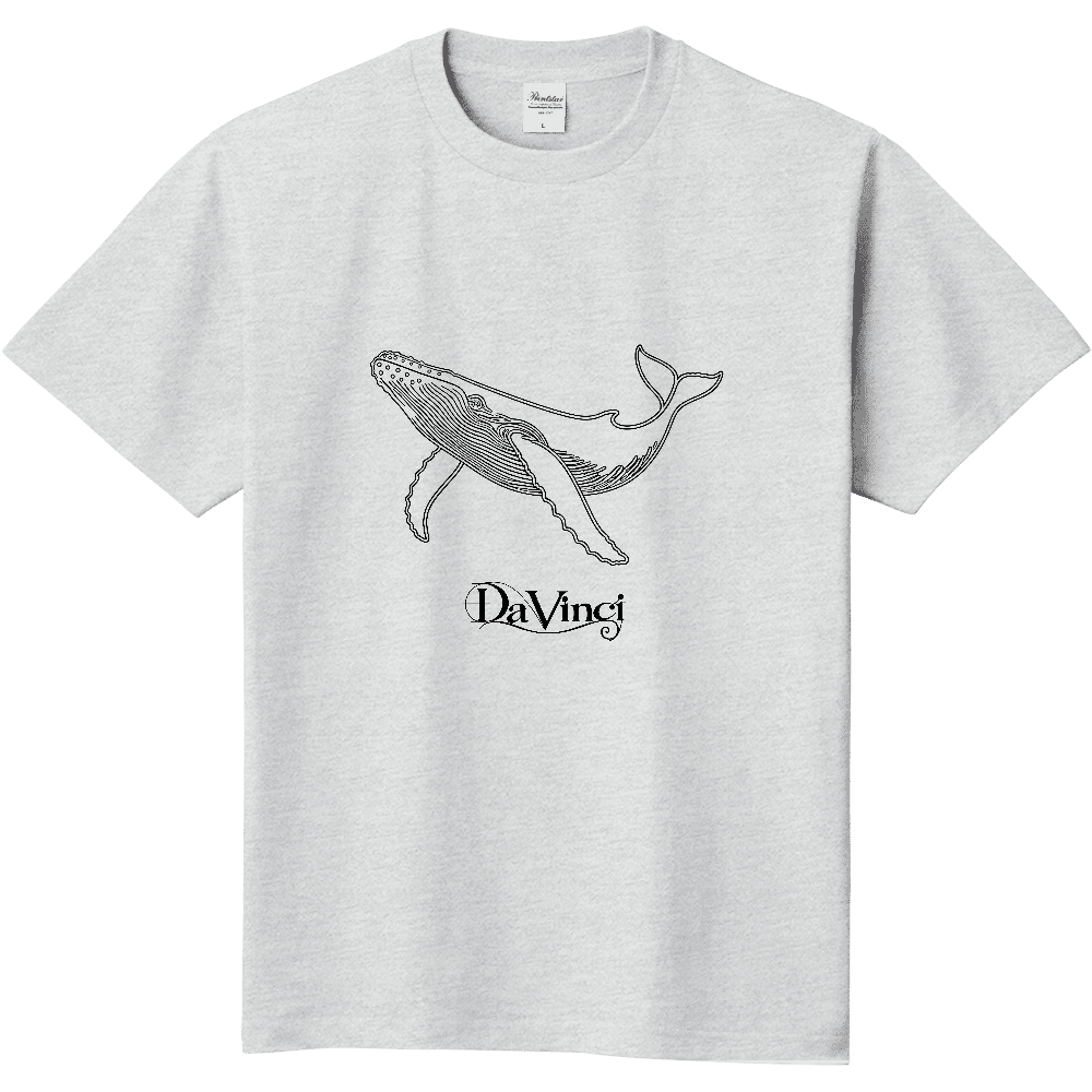 Tシャツ/ザトウクジラ/アッシュ