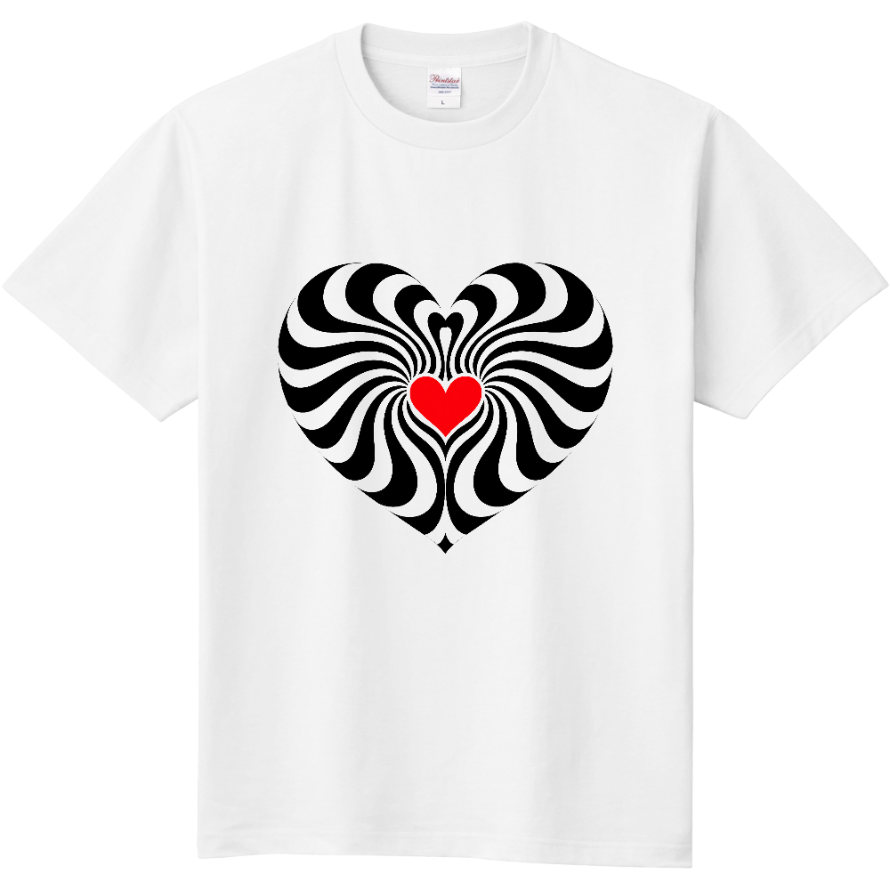 Tシャツ/HEART VORTEX Ⅱ/ホワイト