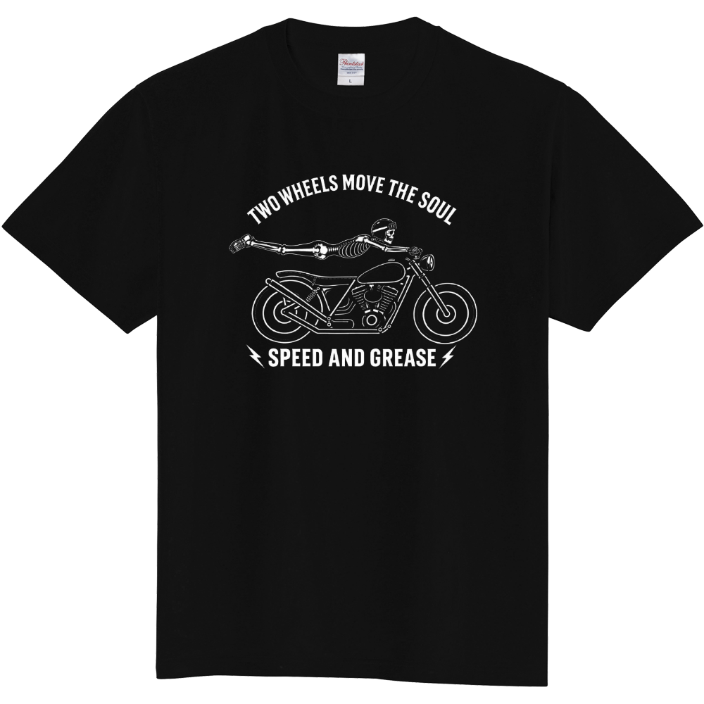 スカルライダー 5.6oz ヘビーウェイトTシャツ［SPEED AND GREASE］