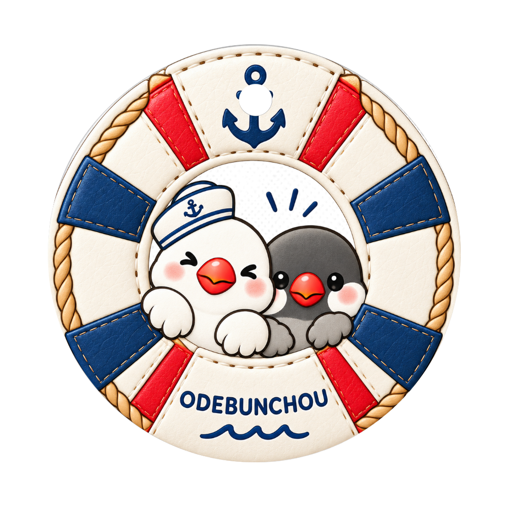 ODEBUNCHOU 目印タグ|マリン(浮き輪)