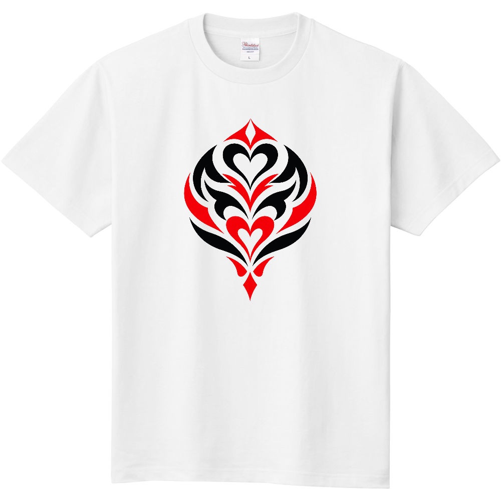 Tシャツ/Tribal Heart 3/ホワイト
