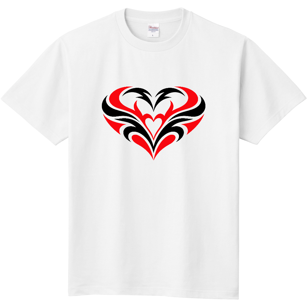 Tシャツ/Tribal Heart 4/ホワイト
