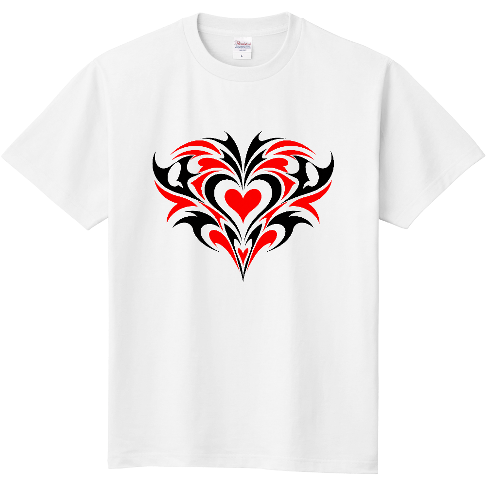 Tシャツ/Tribal Heart 5/ホワイト
