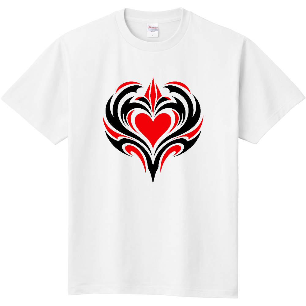Tシャツ/Tribal Heart 6/ホワイト