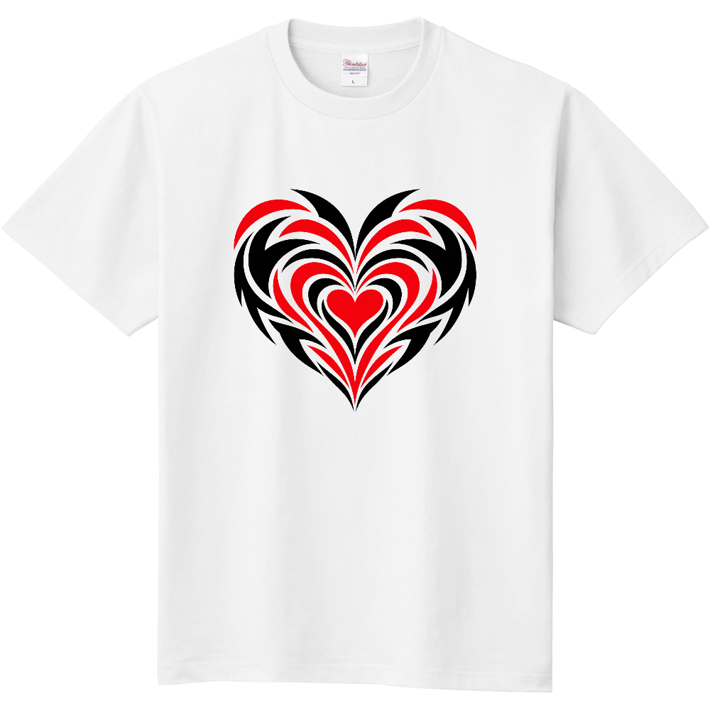 Tシャツ/Tribal Heart 7/ホワイト