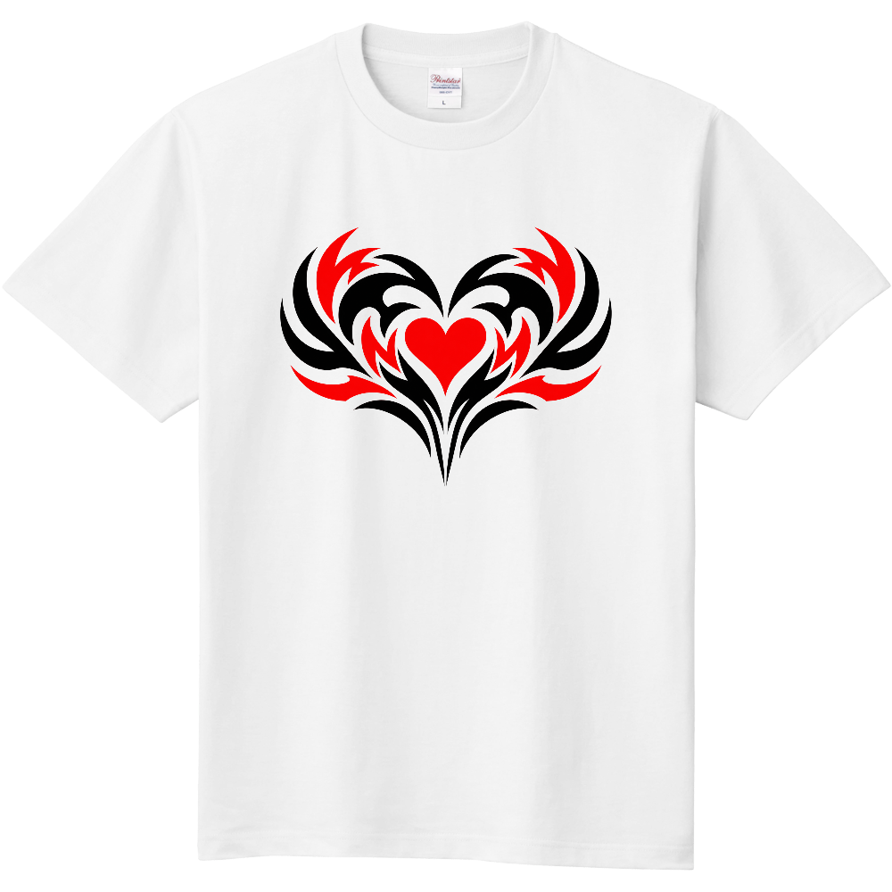 Tシャツ/Tribal Heart 8/ホワイト