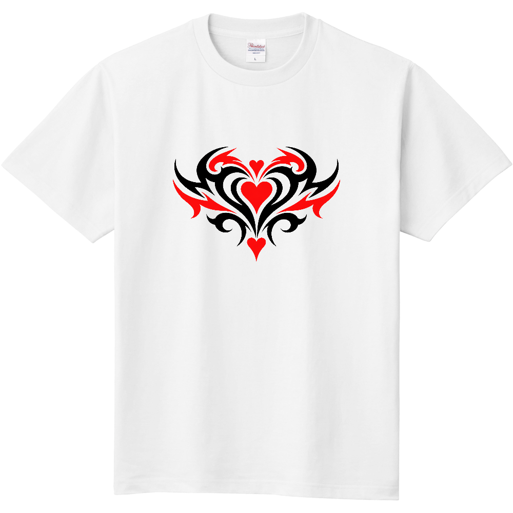 Tシャツ/Tribal Heart 9/ホワイト
