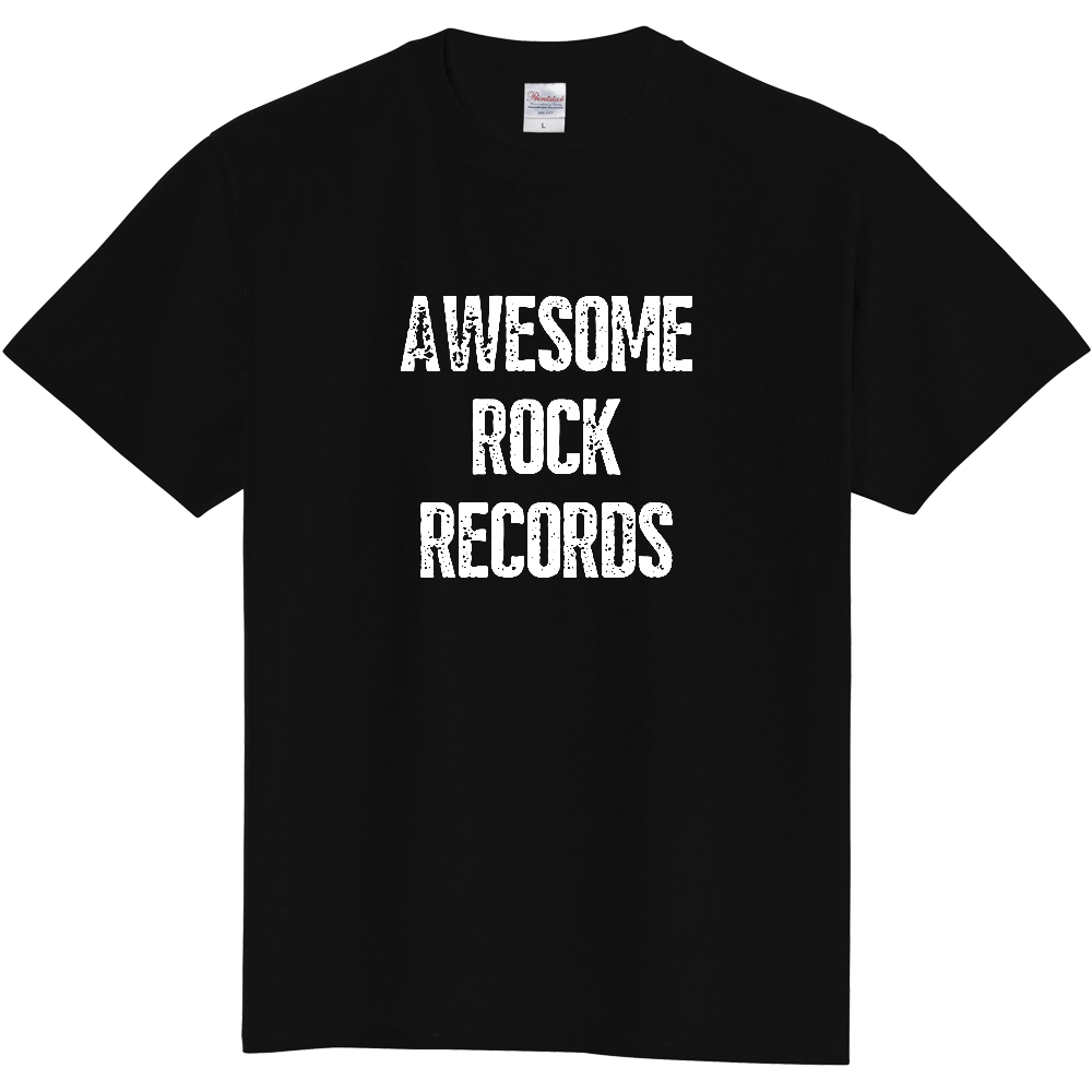 AWESOME ROCK RECORDS Tシャツ(character white)