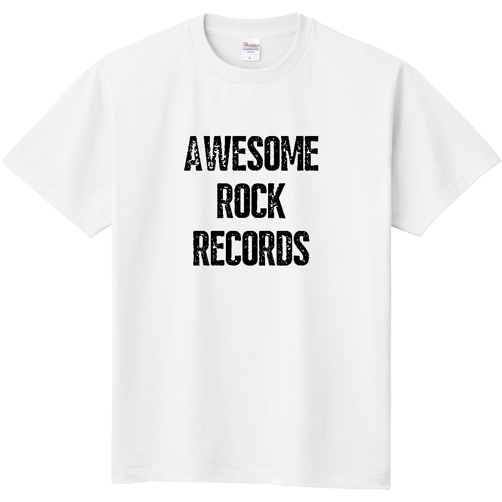 AWESOME ROCK RECORDS Tシャツ(character Black)