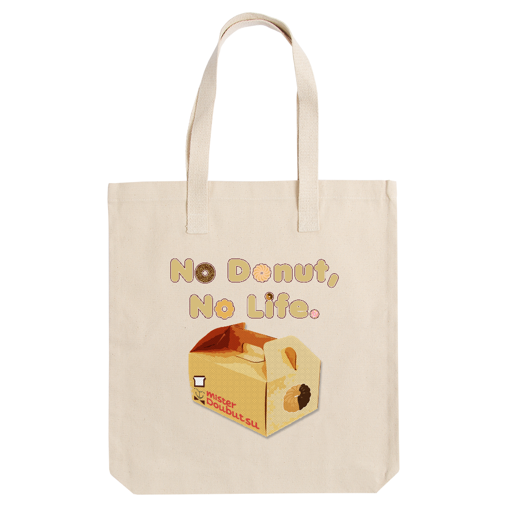 厚手トートバッグ ドーナツ・ファン(カラー・白地用)