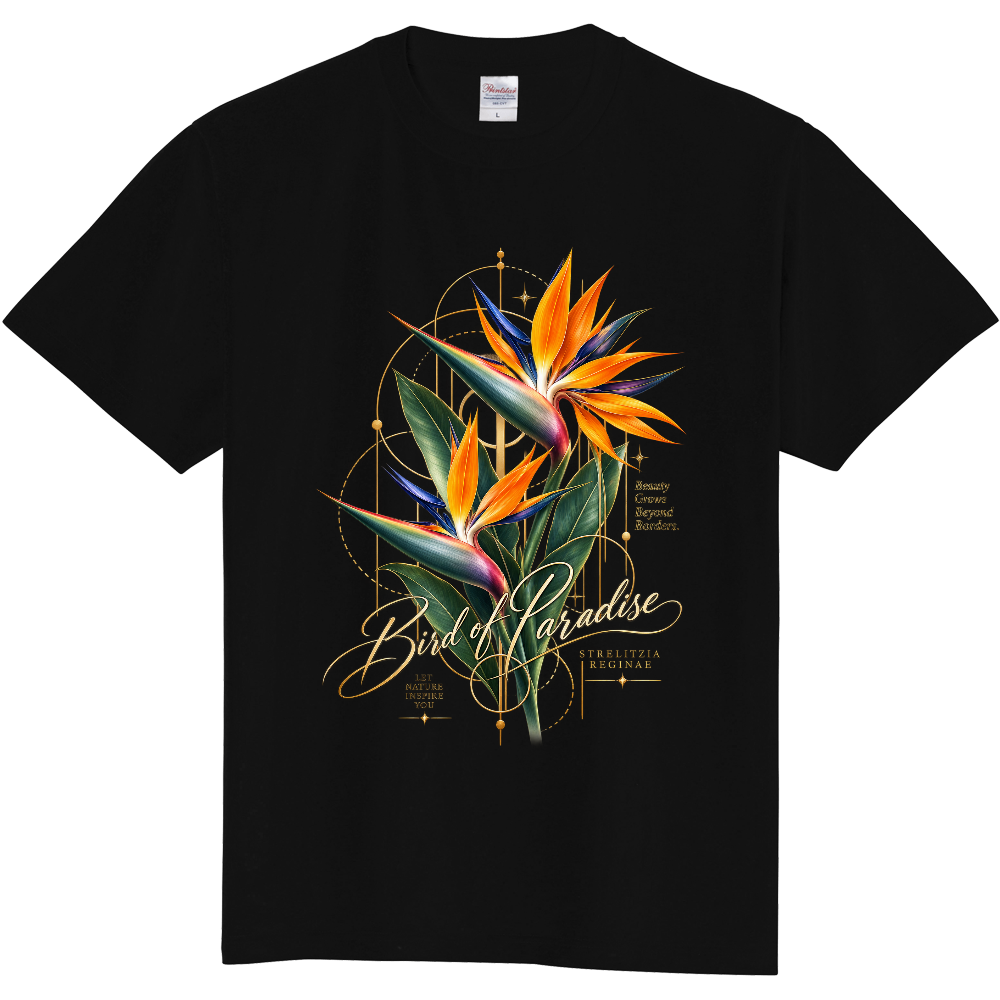 フラワーデザインTシャツ