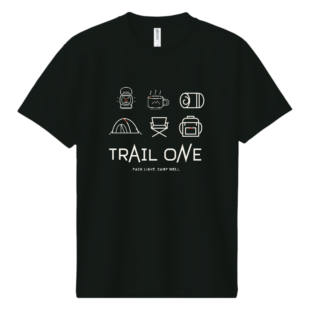 登山Tシャツ（キャンプ 006-DARK）