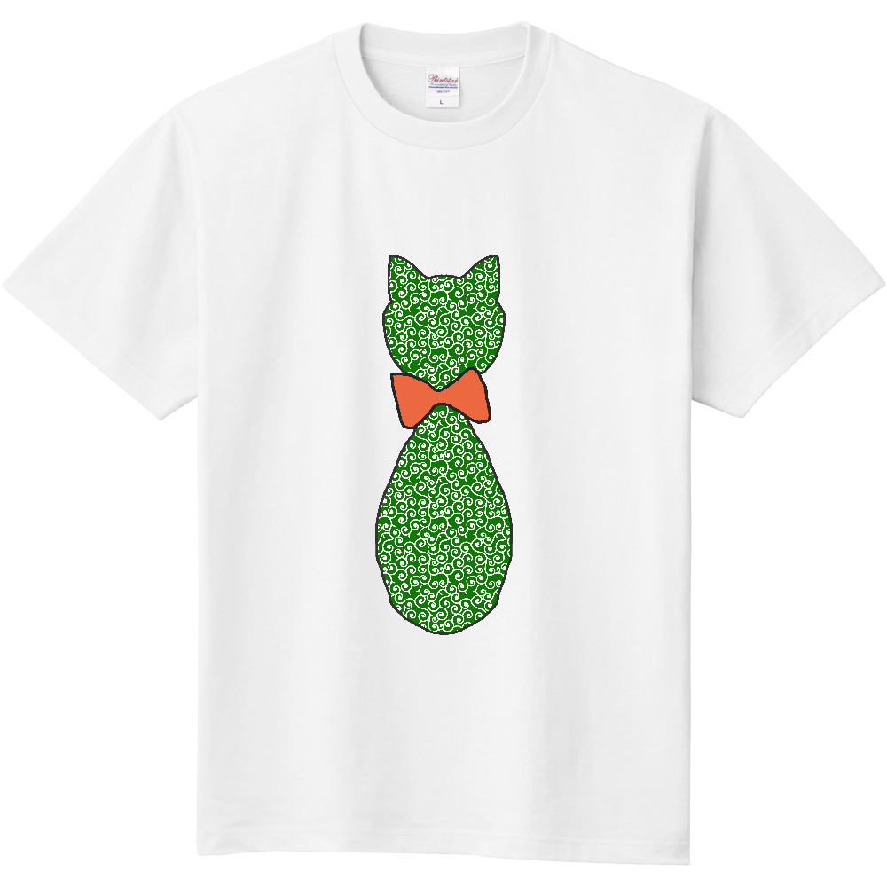 猫〔唐草模様〕
