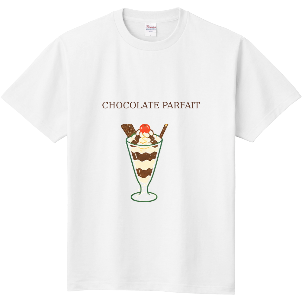 昭和純喫茶|チョコレートパフェ 定番Tシャツ|NATSUKASHI