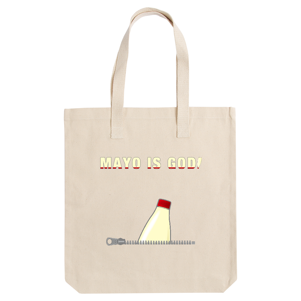 厚手トートバッグ マヨネーズ(マイマヨ・白地用)