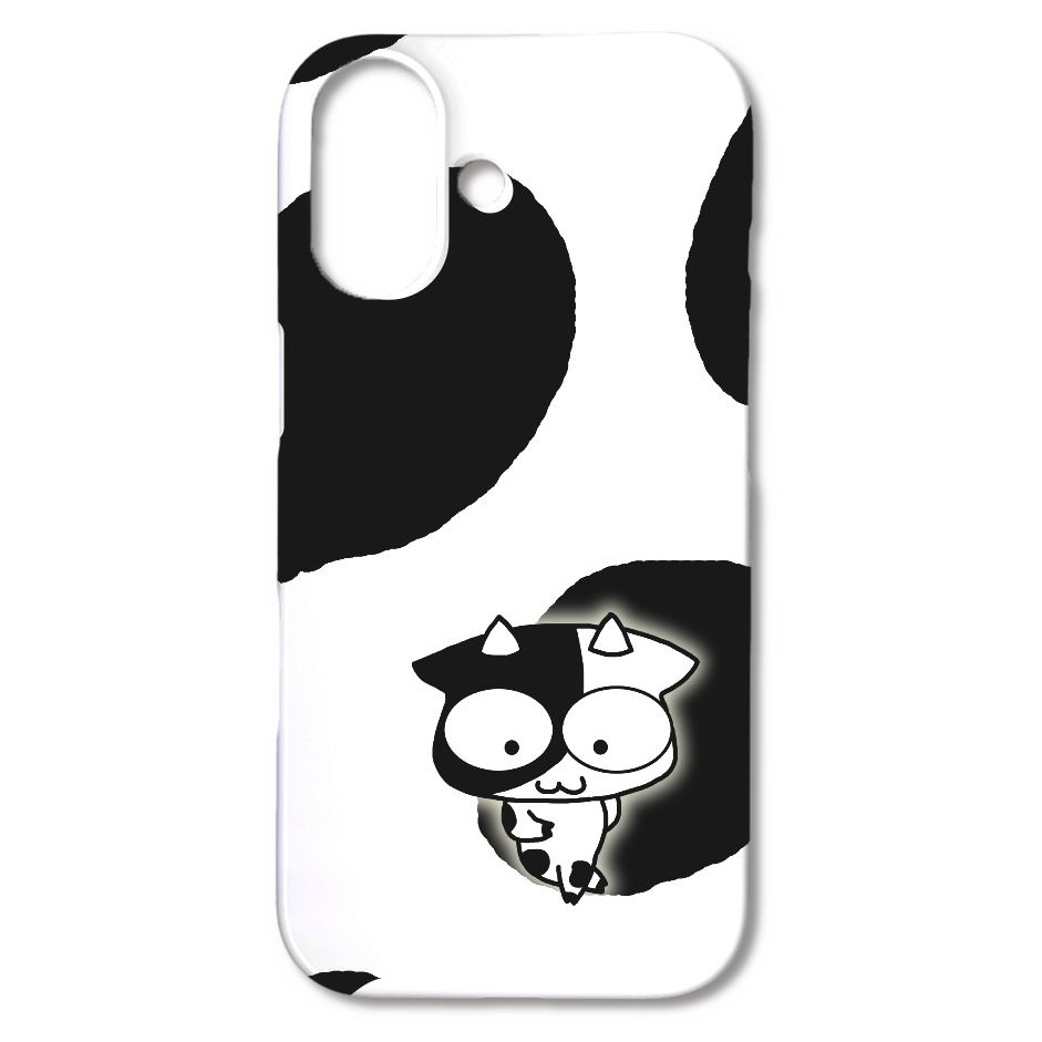 牛柄のiPhone17スマホケース