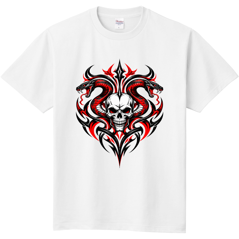 Tシャツ/Serpent Skull /ホワイト