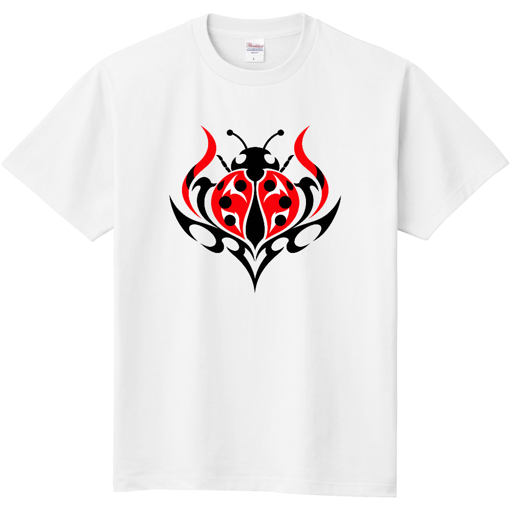 Tシャツ/Tribal Ladybug/ホワイト