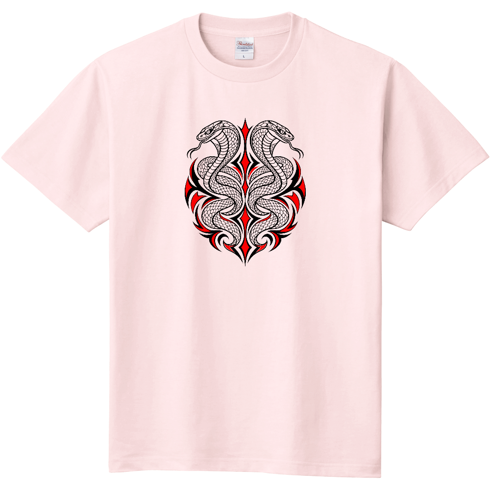 Tシャツ/Crimson Serpents/ライトピンク