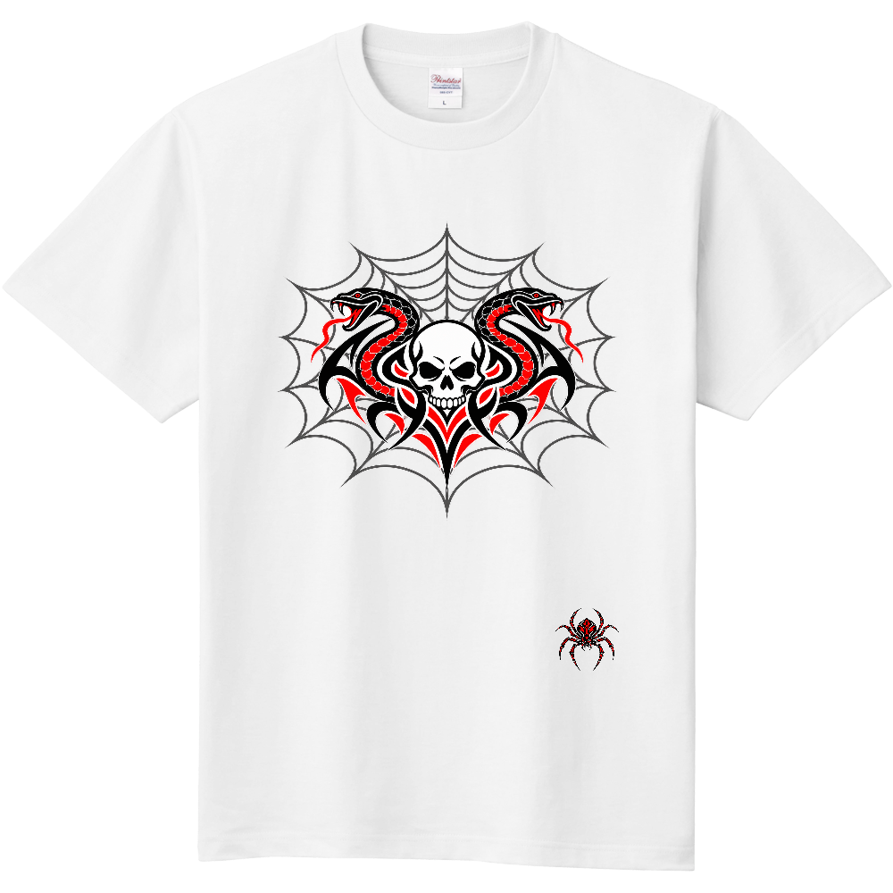 Tシャツ/Serpent Skull Web Ⅲ/ホワイト