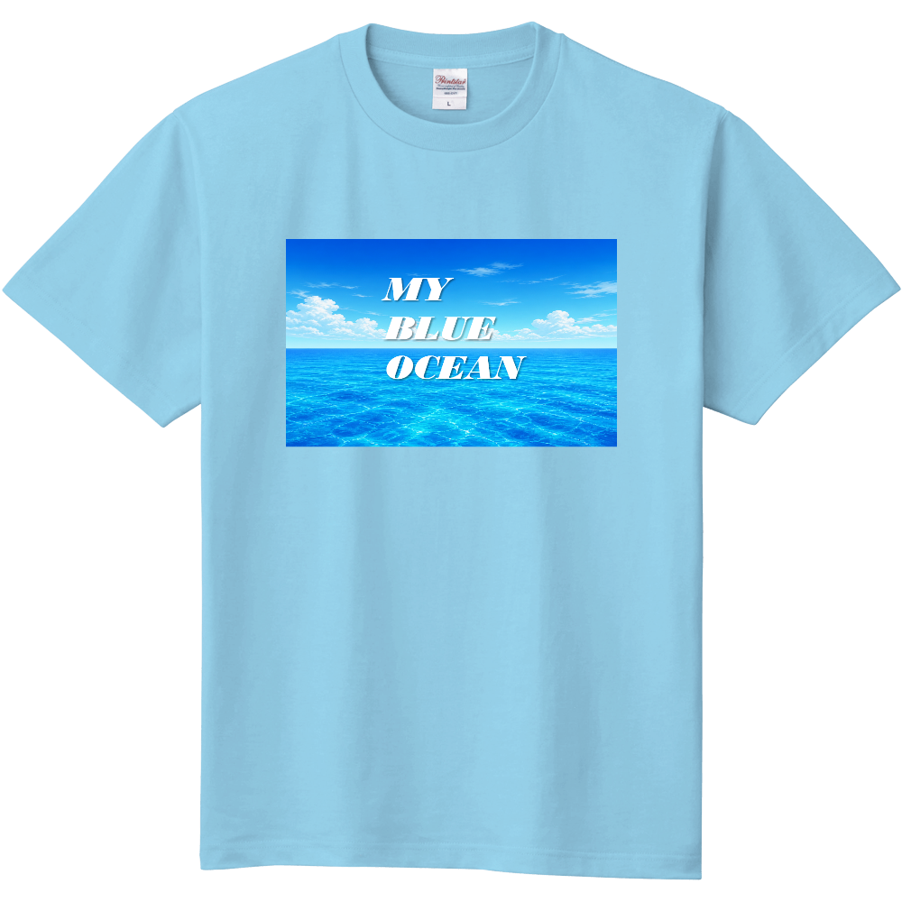 MY BLUE OCEAN（マイ・ブルー・オーシャン）定番Tシャツ　ライトブルー