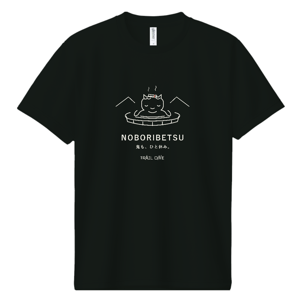 登山Tシャツ(温泉 001-DARK)