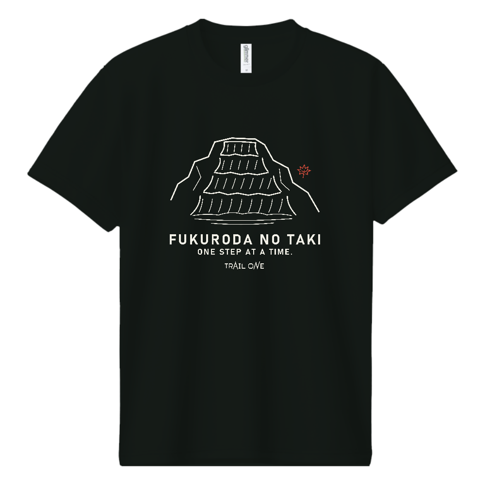 登山Tシャツ（滝 003-DARK）