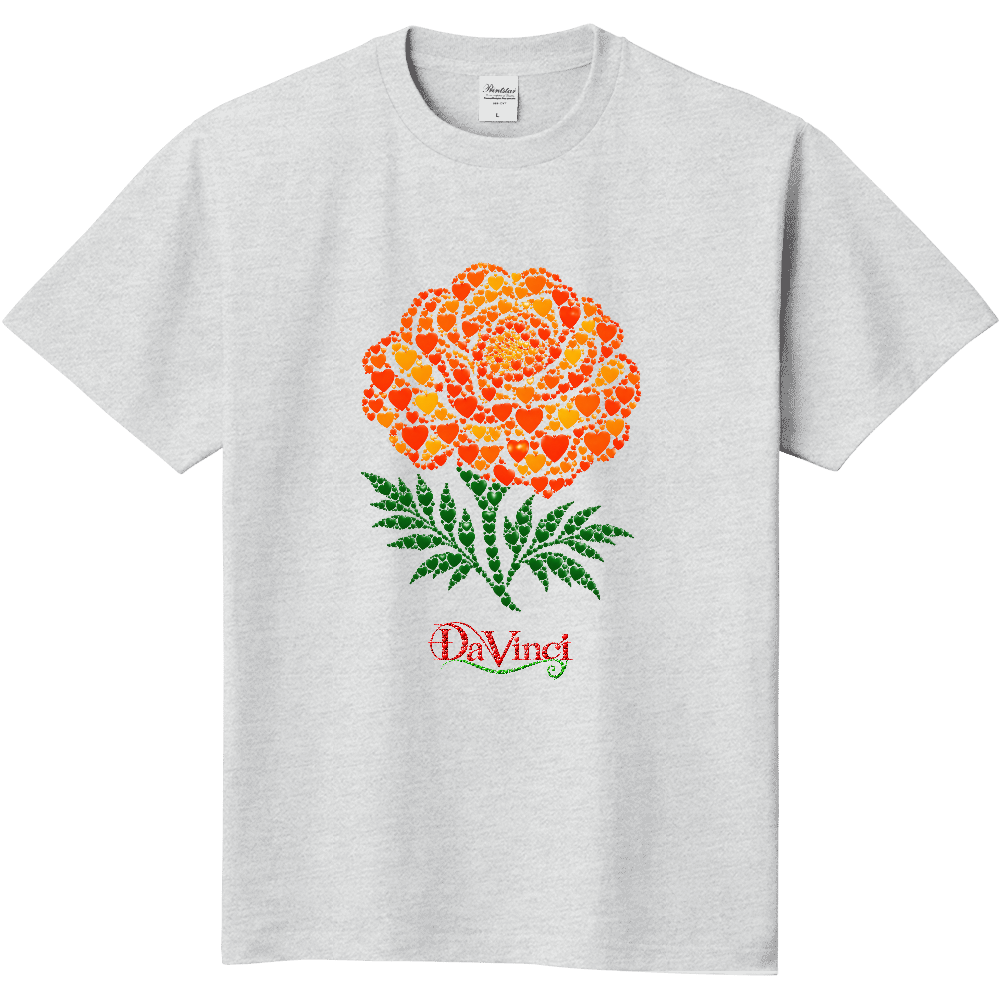Tシャツ/マリーゴールド/アッシュ/ハートマーク