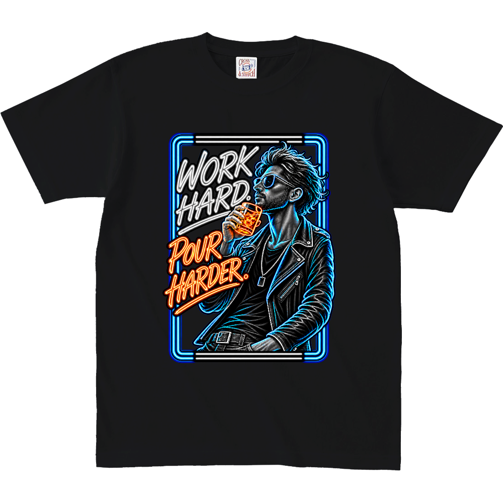 Work Hard. Pour Harder. - Black