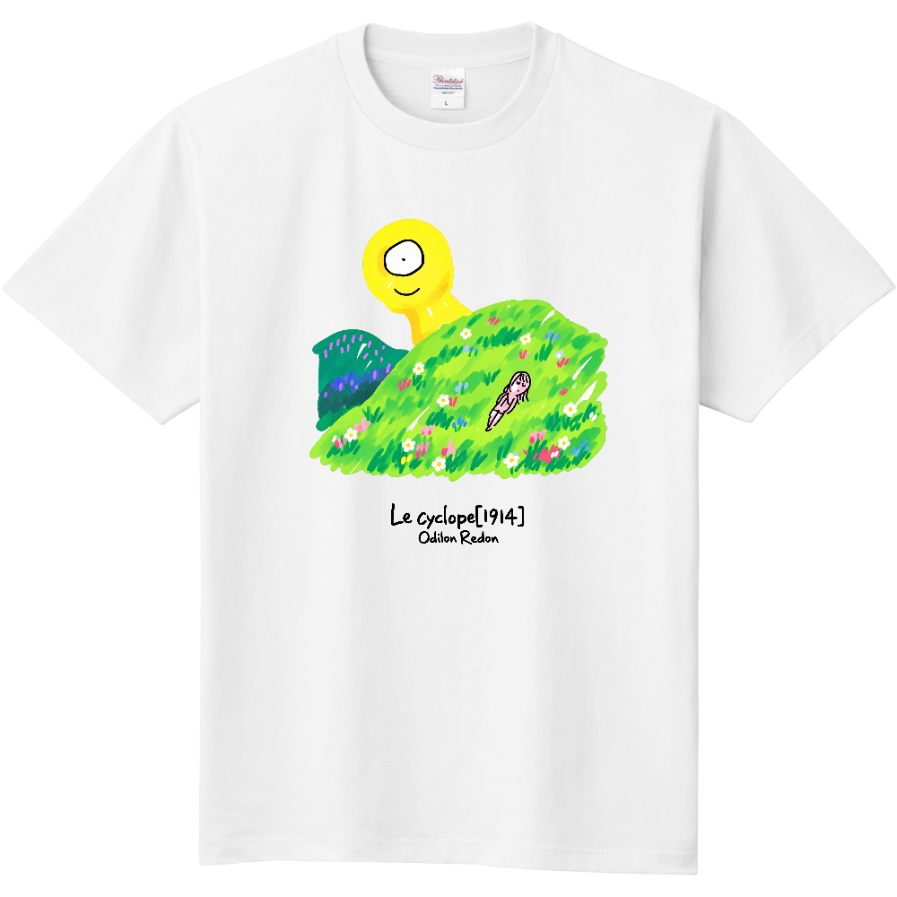 オディロン・ルドン〈キュクロプス〉|ゆるポップ 名画オマージュ ギリシャ神話 アートTシャツ