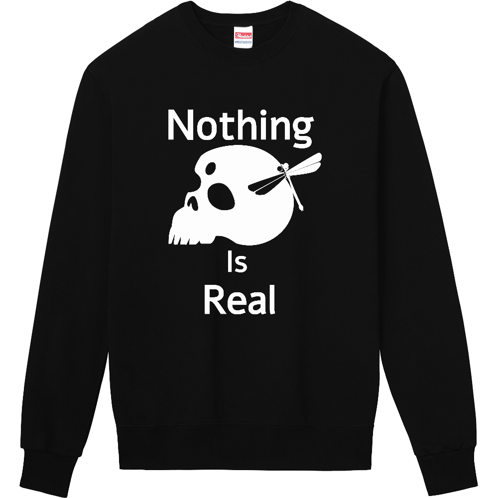 Nothing Is Real（白）定番スウェット
