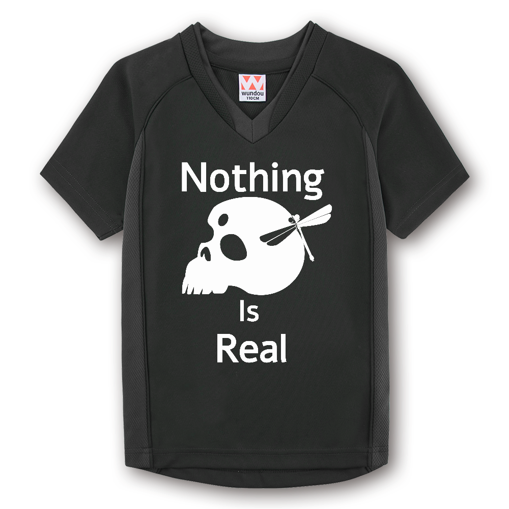 Nothing Is Real(白)ベーシックサッカーシャツ