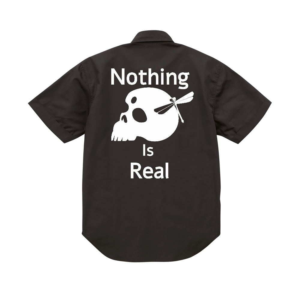 Nothing Is Real（白）T/Cワークシャツ