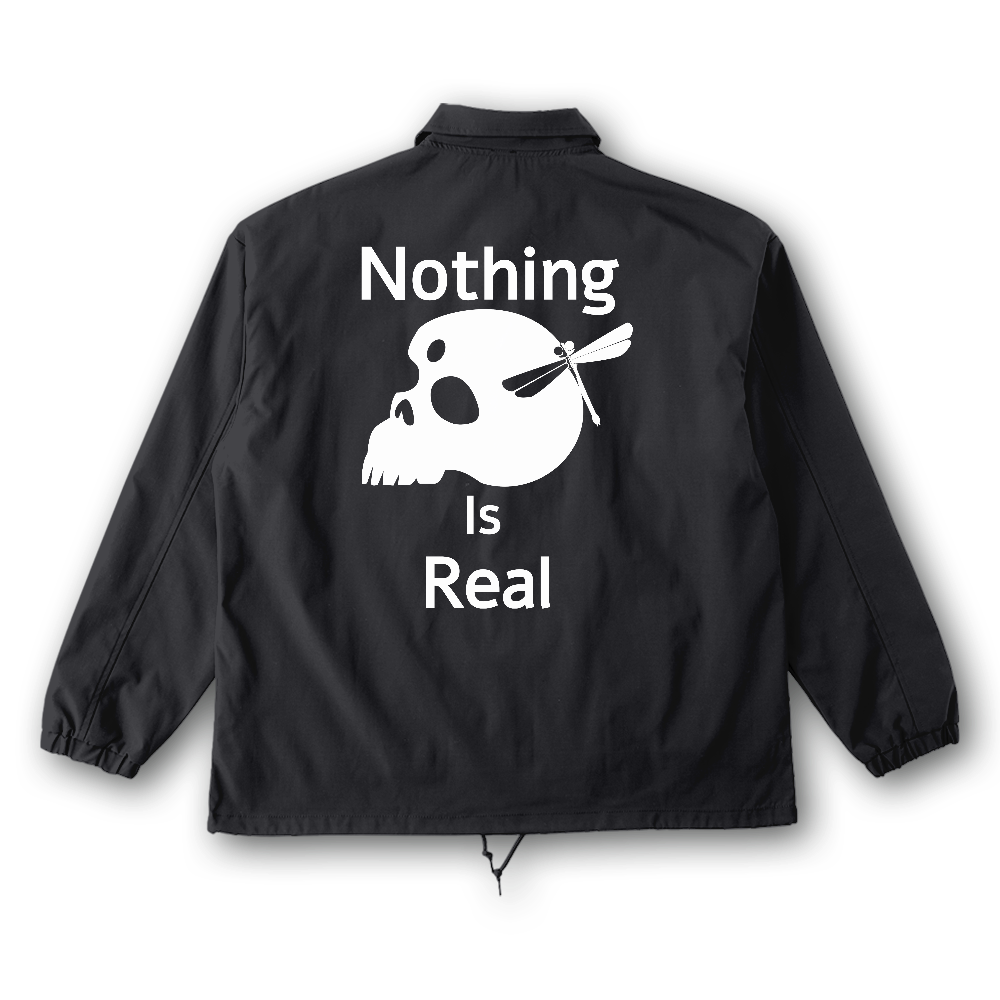 Nothing Is Real(白)リサイクルポリコーチジャケット