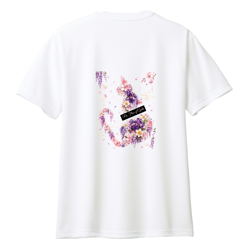 FLOWER CAT Rin_Flow_of_Cycles ［背面プリント］※他アイテム変更可能 淡色生地おすすめ