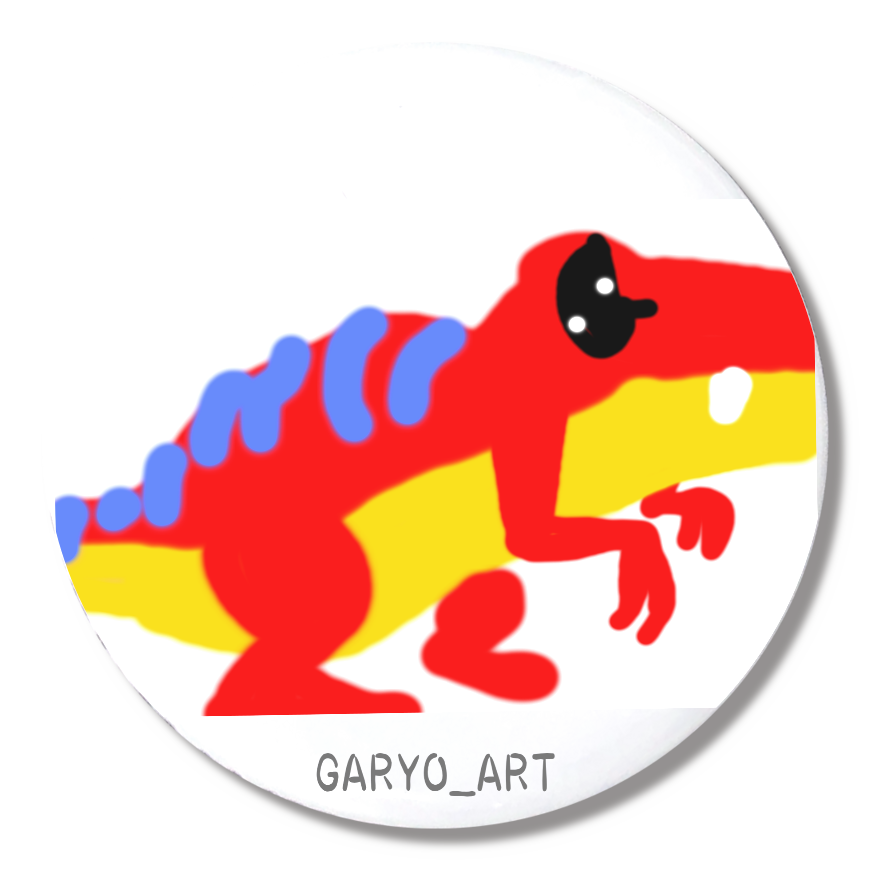ティラノサウルス 缶バッジ