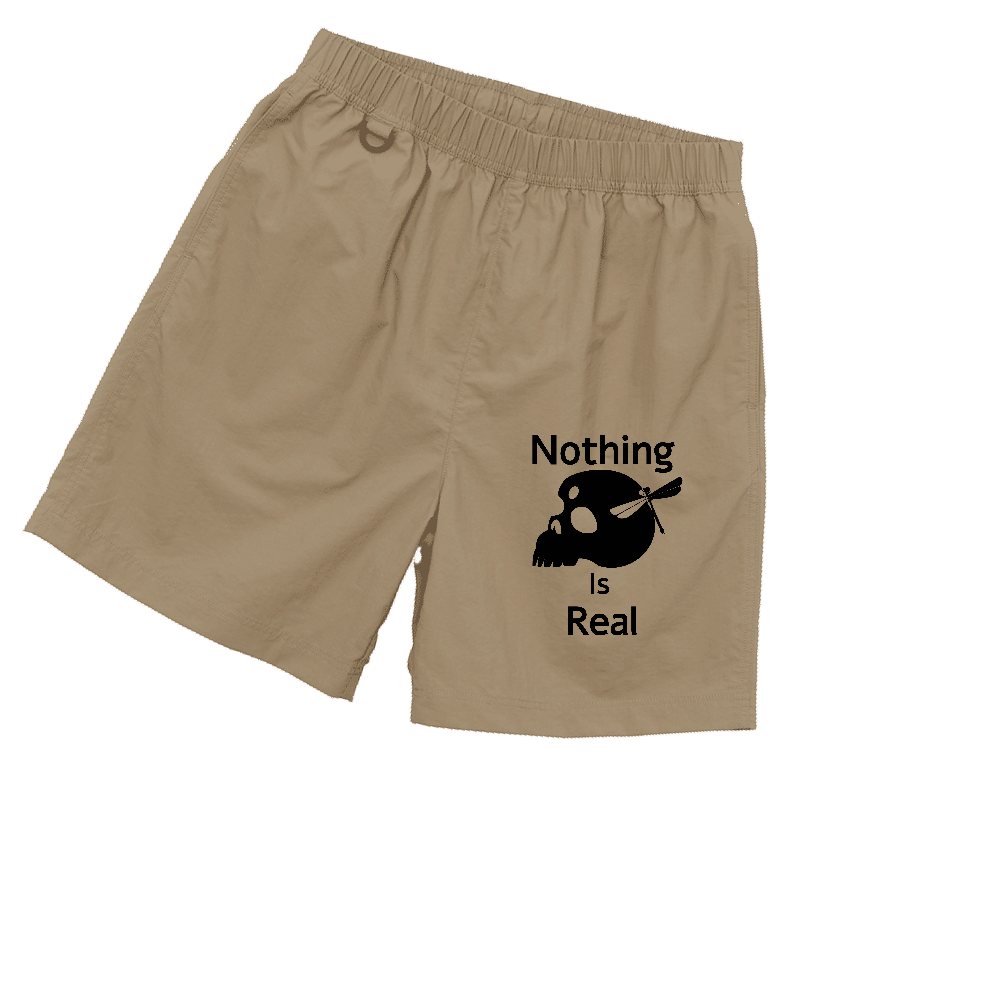 Nothing Is Real（黒）ナイロンイージーショーツ