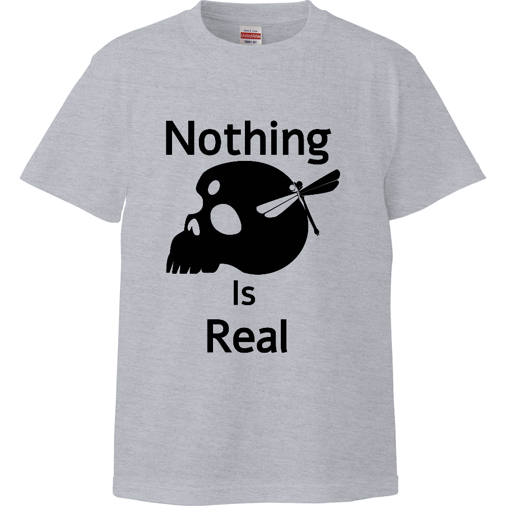 Nothing Is Real(黒)ハイクオリティーキッズTシャツ(100-160)