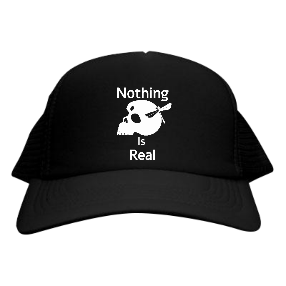 Nothing Is Real（白）メッシュキャップ